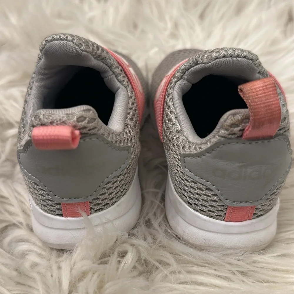 Adidas Lite Racer Adapt 4.0 Shoes Pink Gray Toddler Size 6